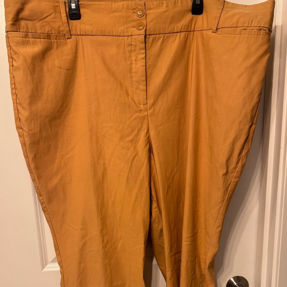 Lane Bryant “4-Season / All-Season” Camel Career Pants | Size 28 🤎✨